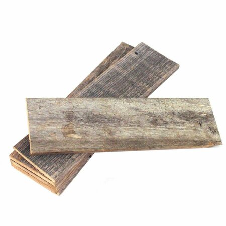 GFANCY FIXTURES Rustic Natural Weathered Grey Wood Planks, 6PK GF1879483